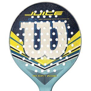 Wilson BLX Juice Platform Tennis Paddle Blue Yellow 4 1/2" Grip Killer Grit